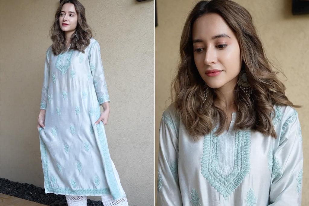 Top Transitional Looks With Chikankari Kurtas - House Of Kari (Chikankari Clothing)
