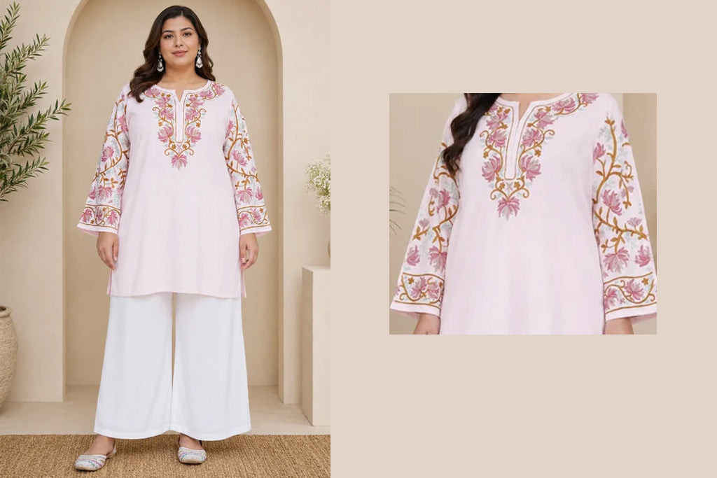 A Complete Guide to Plus Size Chikankari Kurta for Festive Occasions