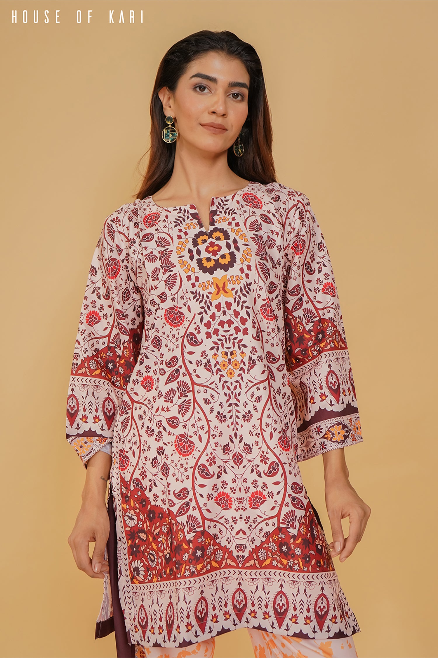 Printkari Poly Muslin Co-ord set in Multicolour