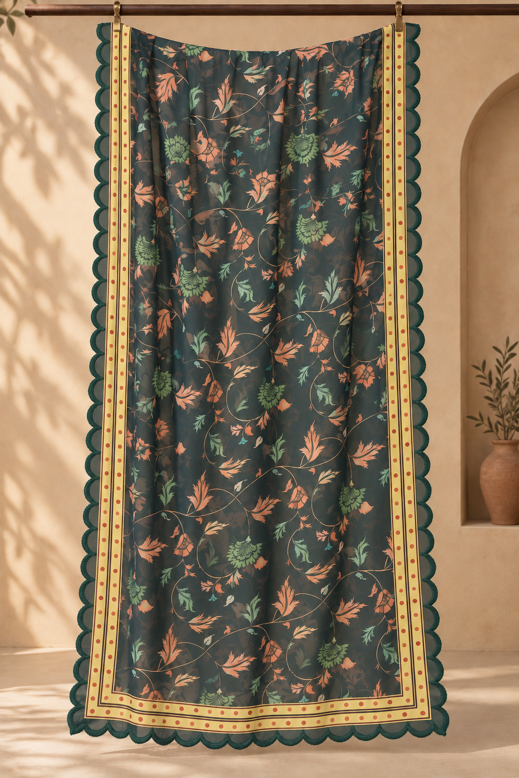 Green Printed Lawn Cotton Co-ord Set