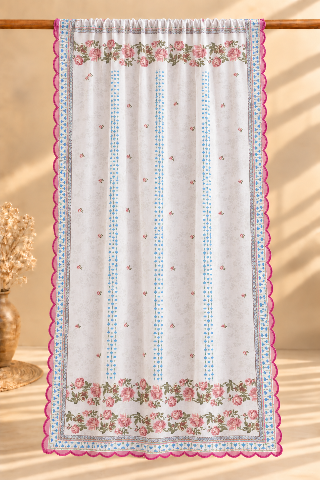 Printed Organza Dupatta in Lavender