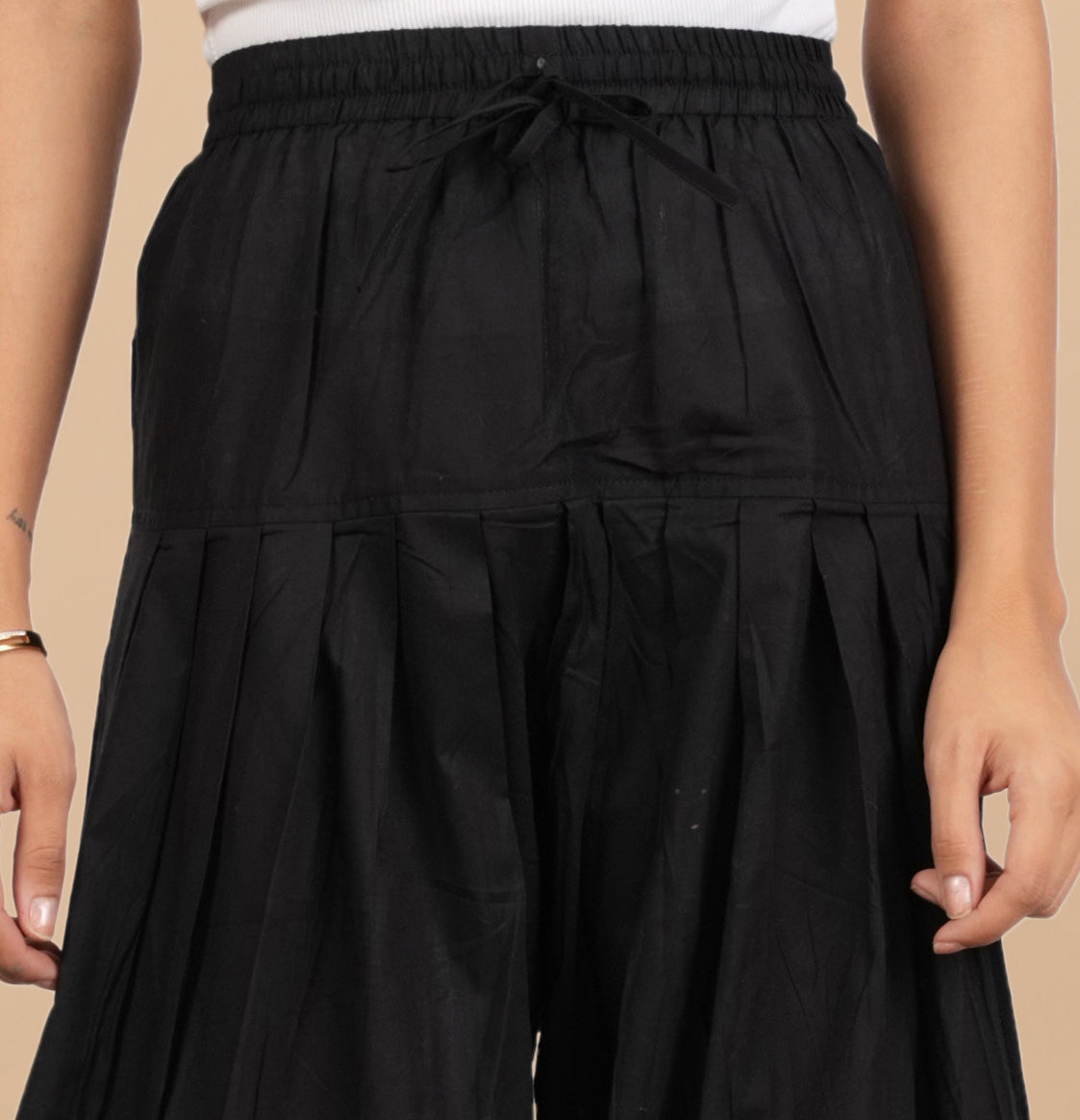 House Of Kari Black Farsi Cotton Pants