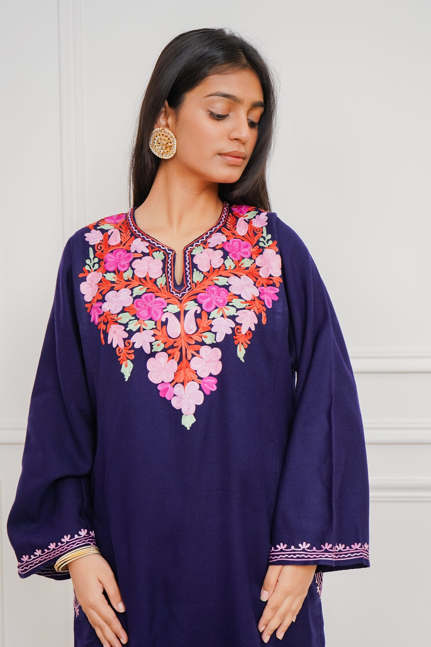 Woollen Phiran in Navy Blue