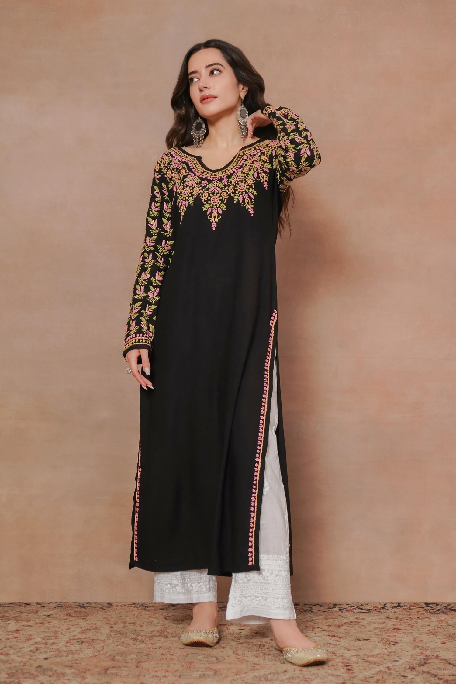 House Of Kari(Chikankari Clothing) - Shop Premium & Quality Black Chikankari  Kurta Set for Women