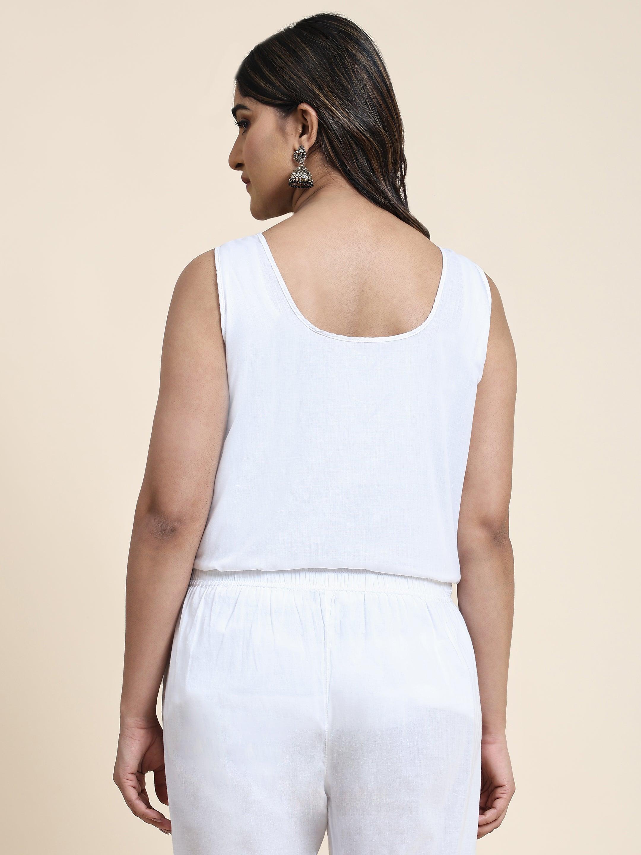 White Slip - House Of Kari (Chikankari Clothing)