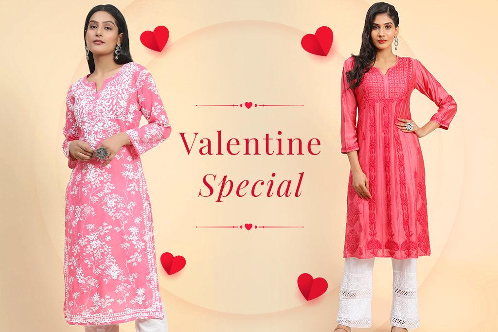 What Makes Chikankari the Perfect Valentine's Day Gift? - House Of Kari (Chikankari Clothing)