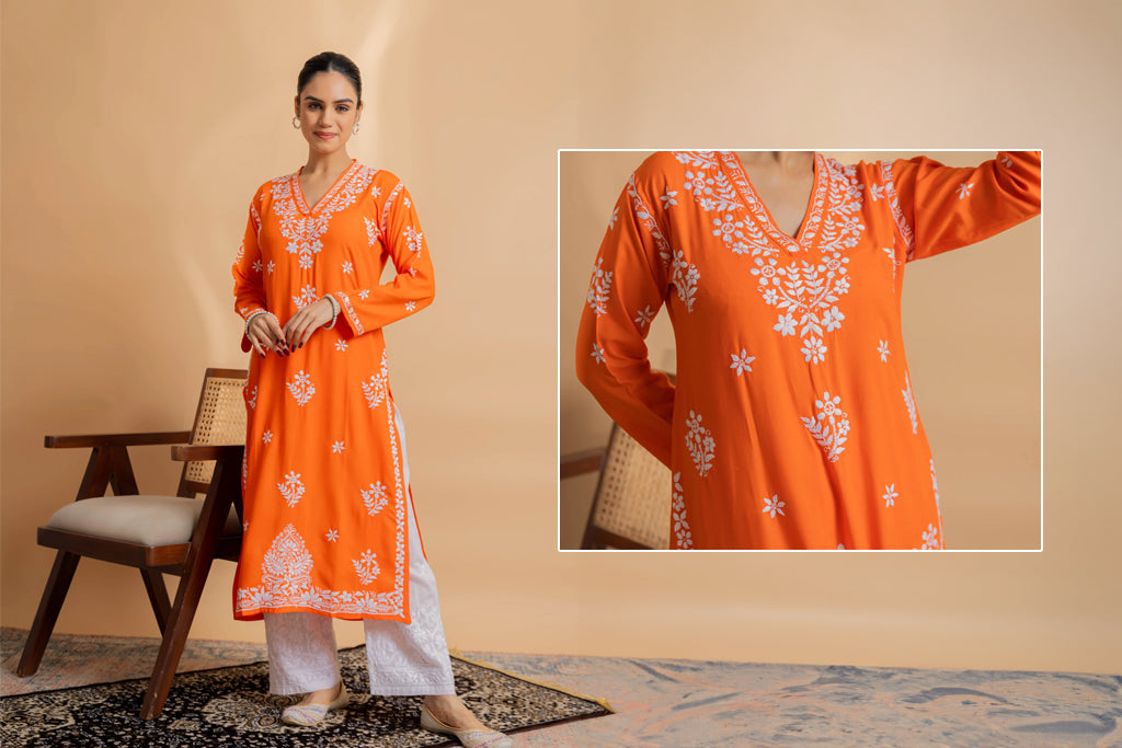 Chikankari Kurtas: Subtle and Elegant Independence Day Outfits