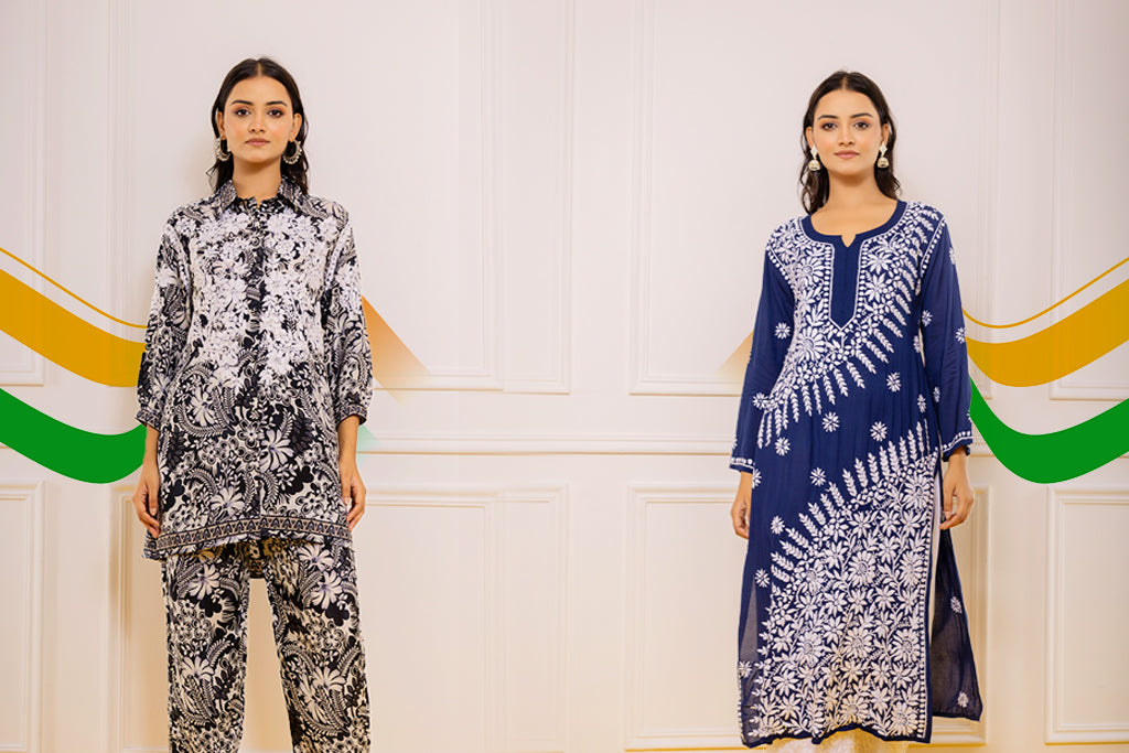 Patriotic Elegance: Chikankari Kurta Sets for Republic Day