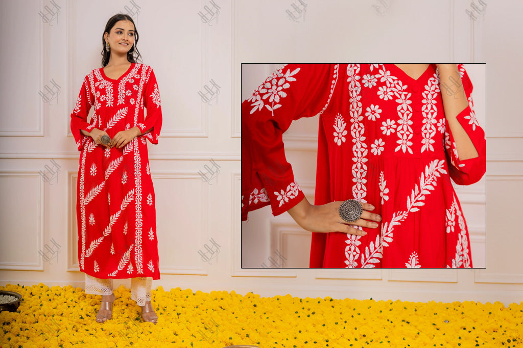 The Charm of Chikankari: Perfect Karwa Chauth special dress