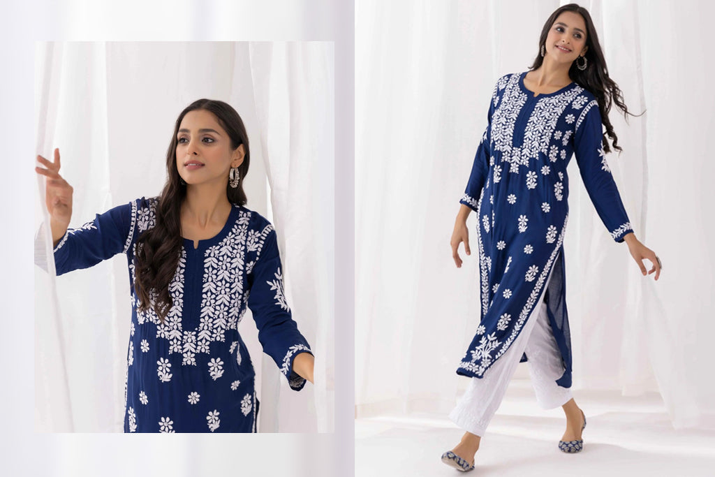 Navratri Special: Elevate Your Style with Chikankari Kurtas