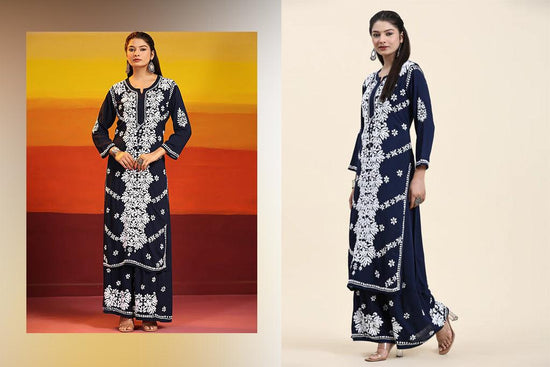Swoon-Worthy Chikankari Kurta Designs to Wear on Raksha Bandhan 2023 - House Of Kari (Chikankari Clothing)