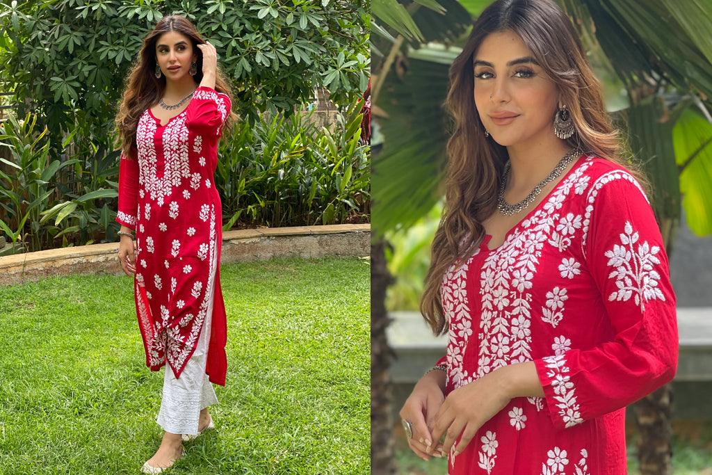 Ways to Style Your Mom in a Chikankari Kurta This Mother's Day - House Of Kari (Chikankari Clothing)