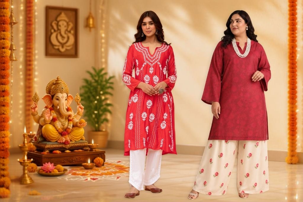 Ganesh Chaturthi Outfit Ideas for Petite and Plus-Size Women