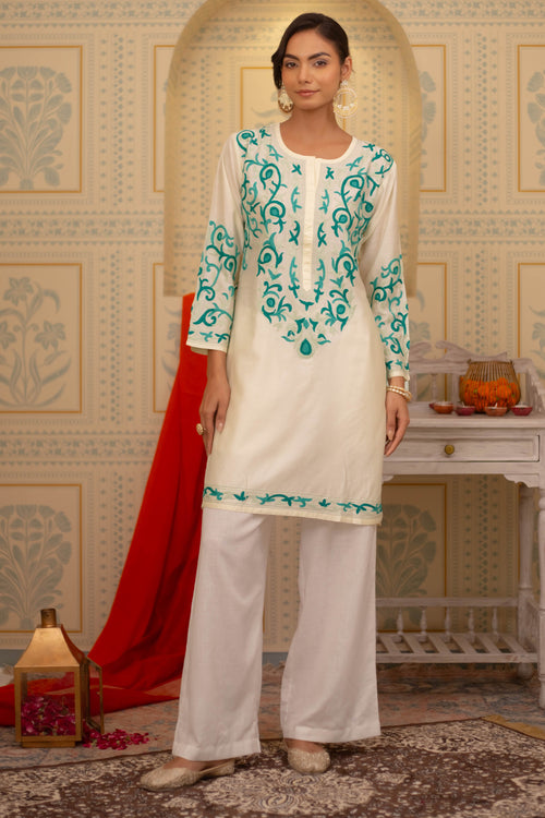 Beige Kurta Set