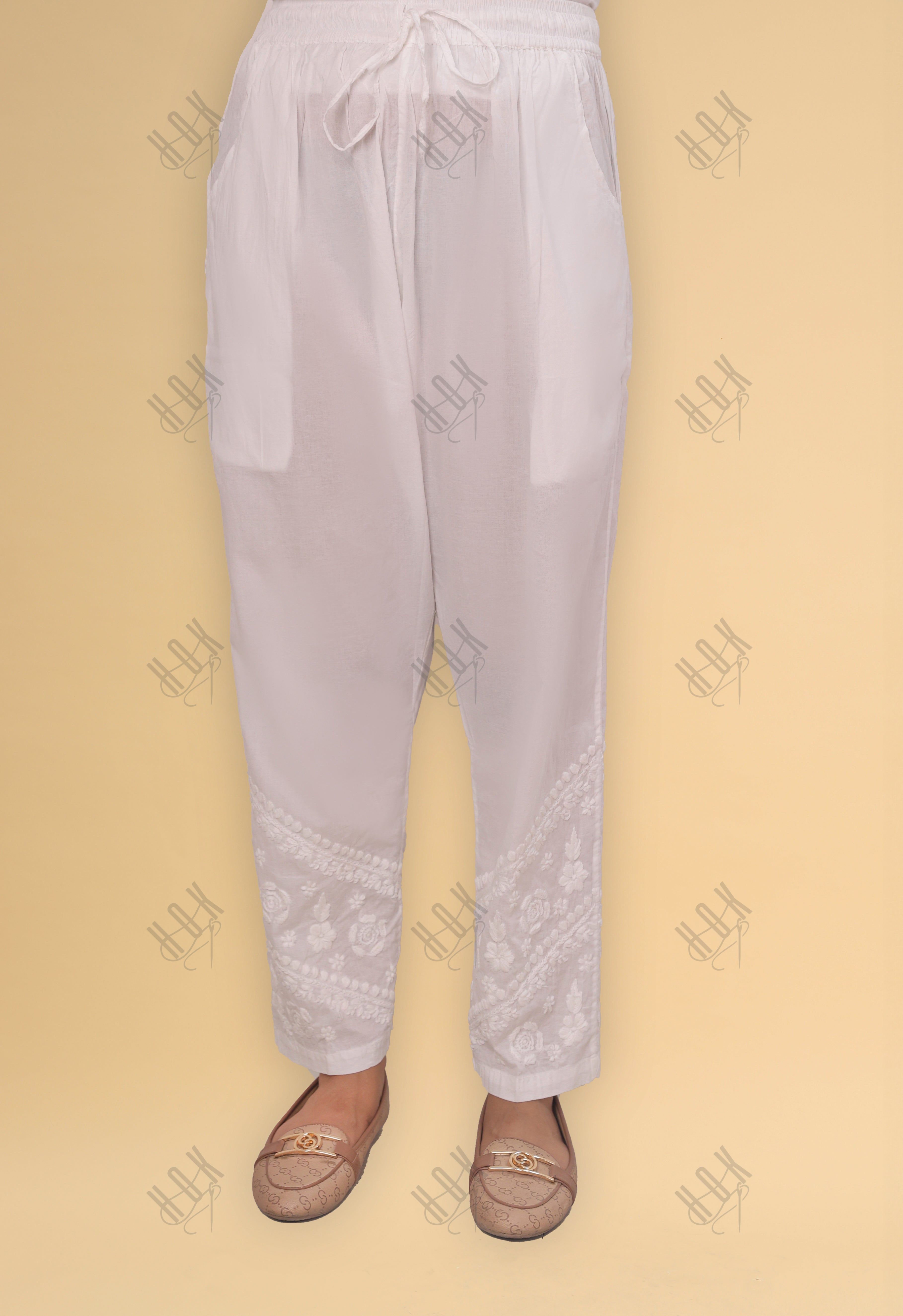 Saba Chikankari Cotton Pants