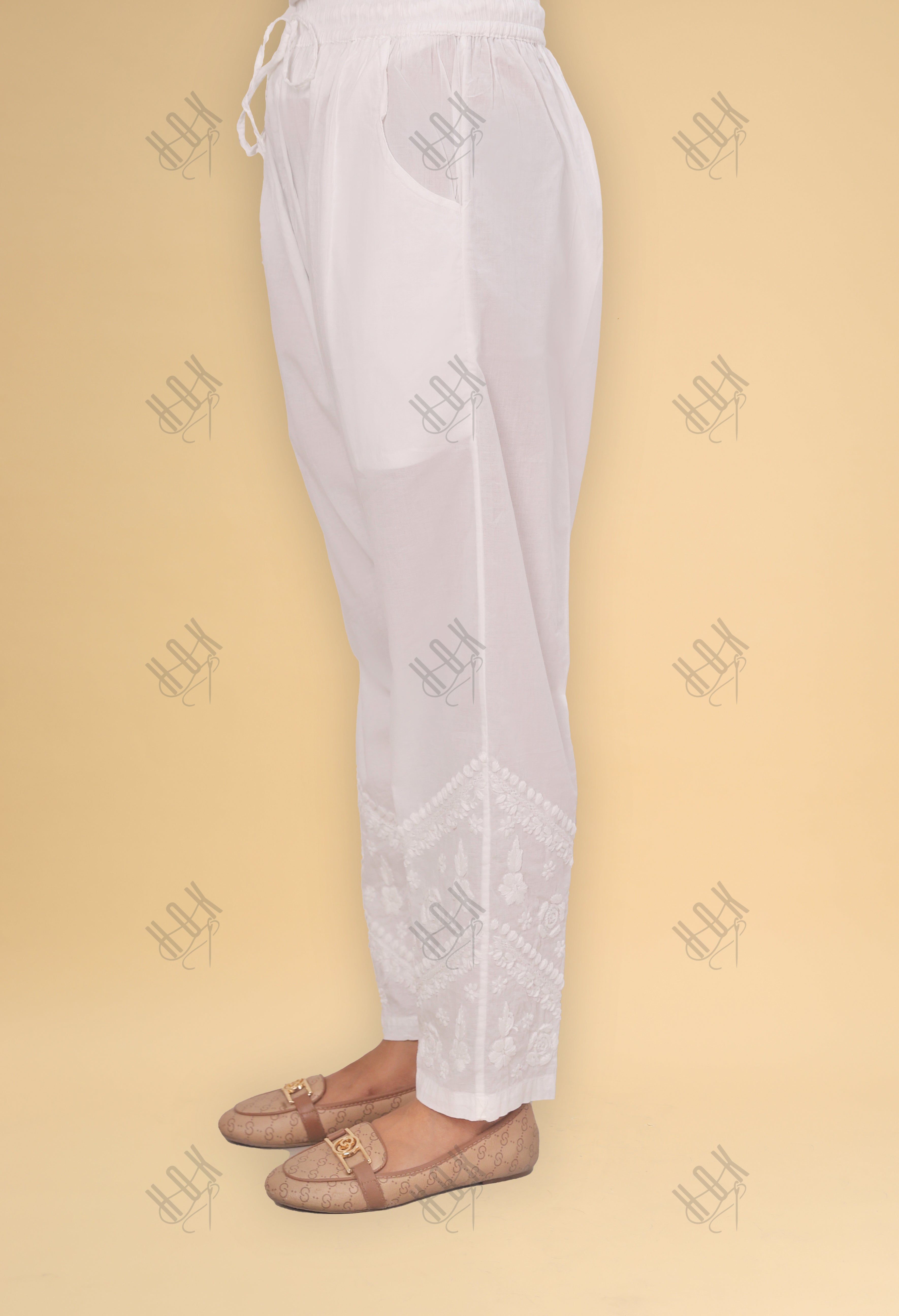 Saba Chikankari Cotton Pants