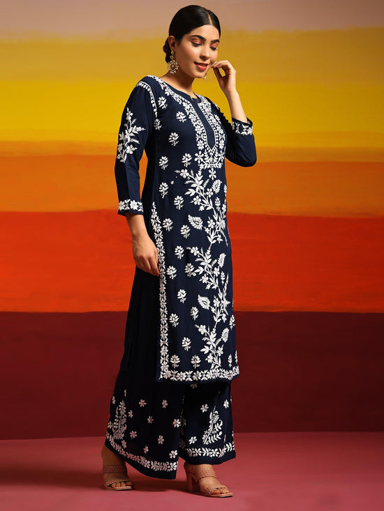 Buy Blue Designer Co-ord Set for Women, Contemporary Ethnic Wear