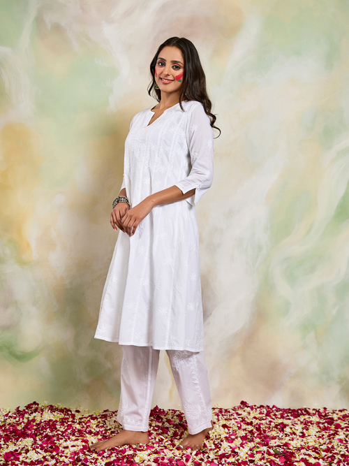 Rayon 3/4 Sleeve Ladies Daily Wear Kurti Pant Set, M, Hand Wash at Rs  620/piece in Jaipur