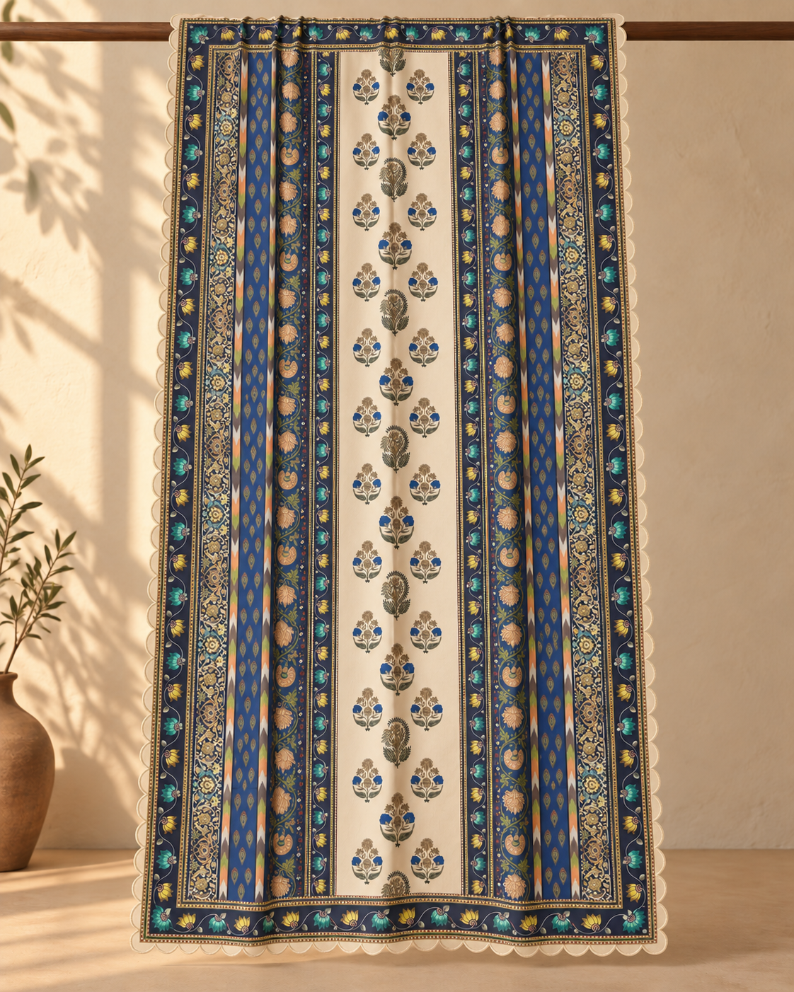 Blue Floral Printed  Lawn Cotton Co-ord Set