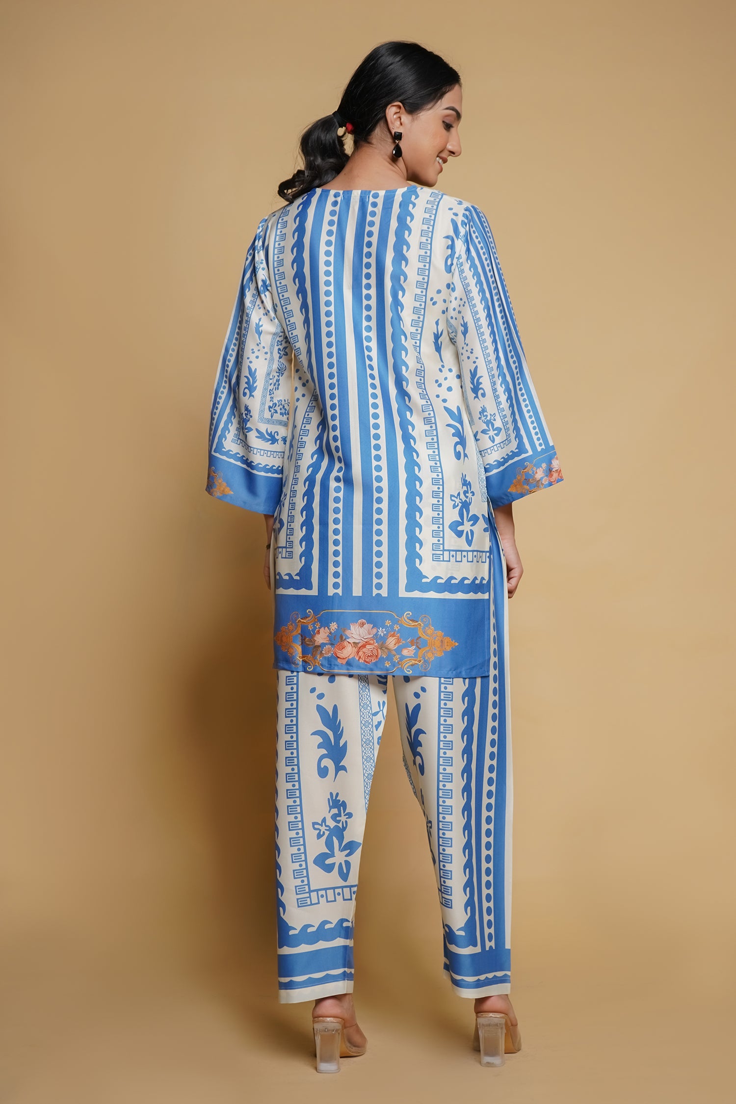 Printkari Muslin Co-ord set in Blue