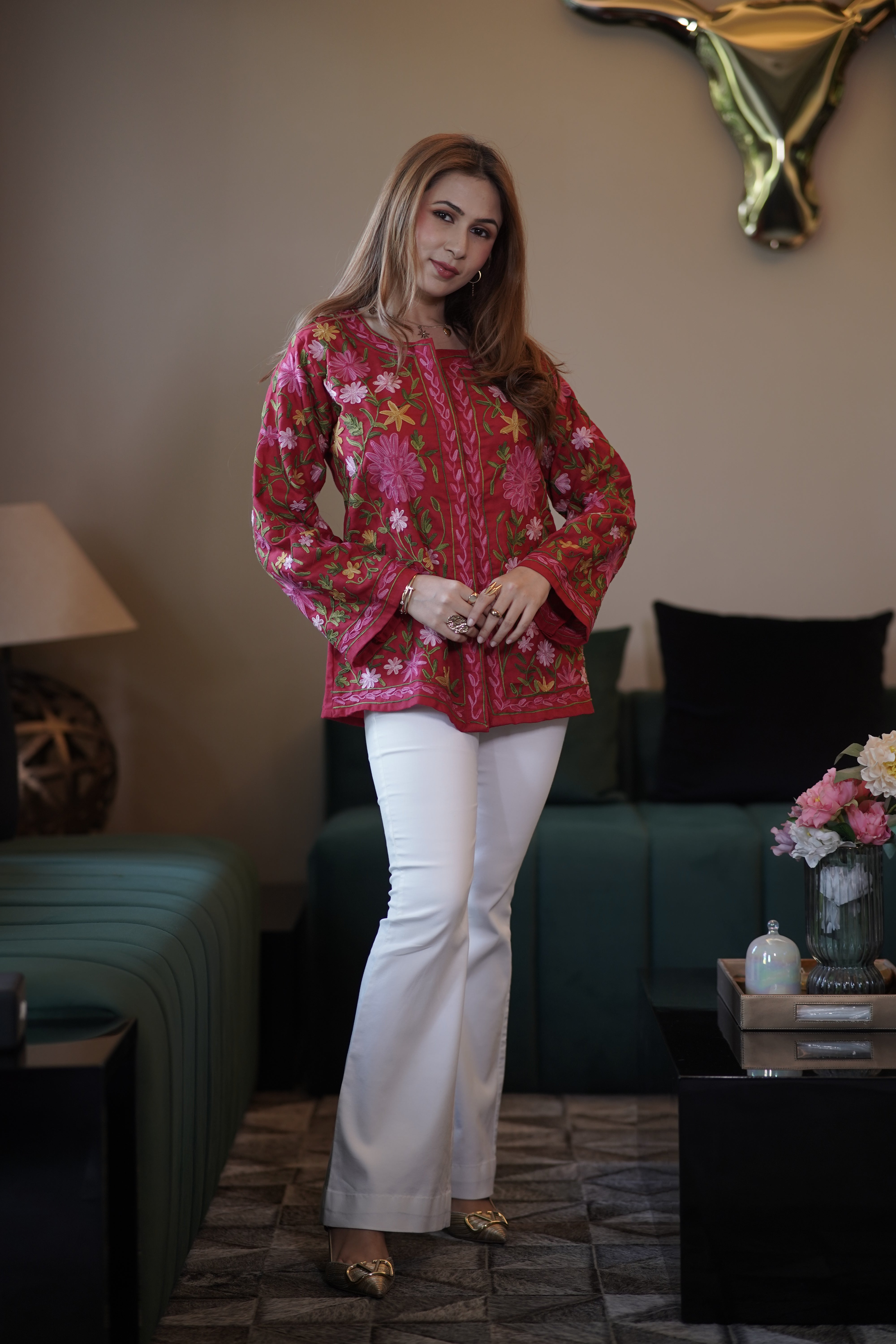 House Of Kari(Chikankari Clothing) - Shikha In Cotton Kashmiri