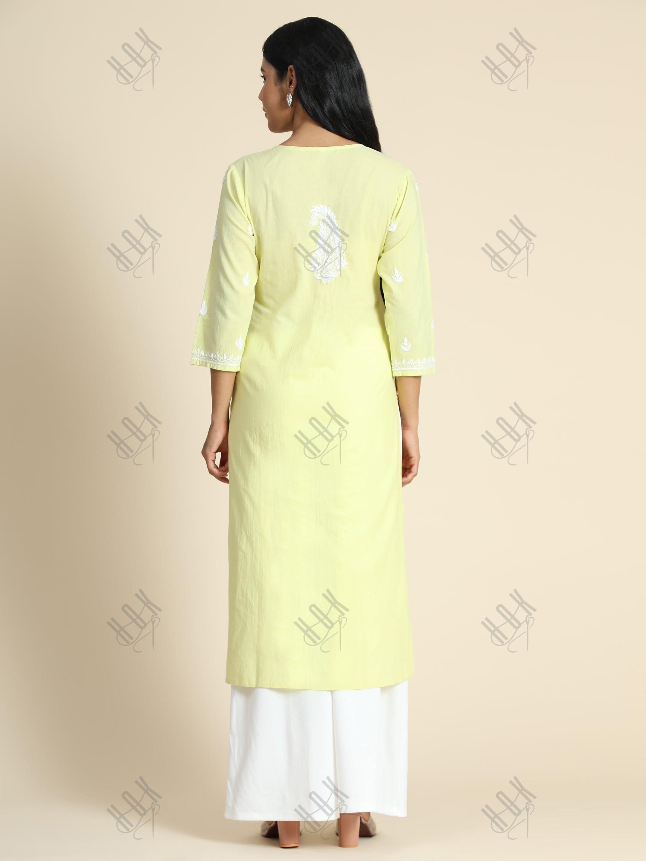 Hand embroidery Chikankari Dress - House Of Kari (Chikankari Clothing)