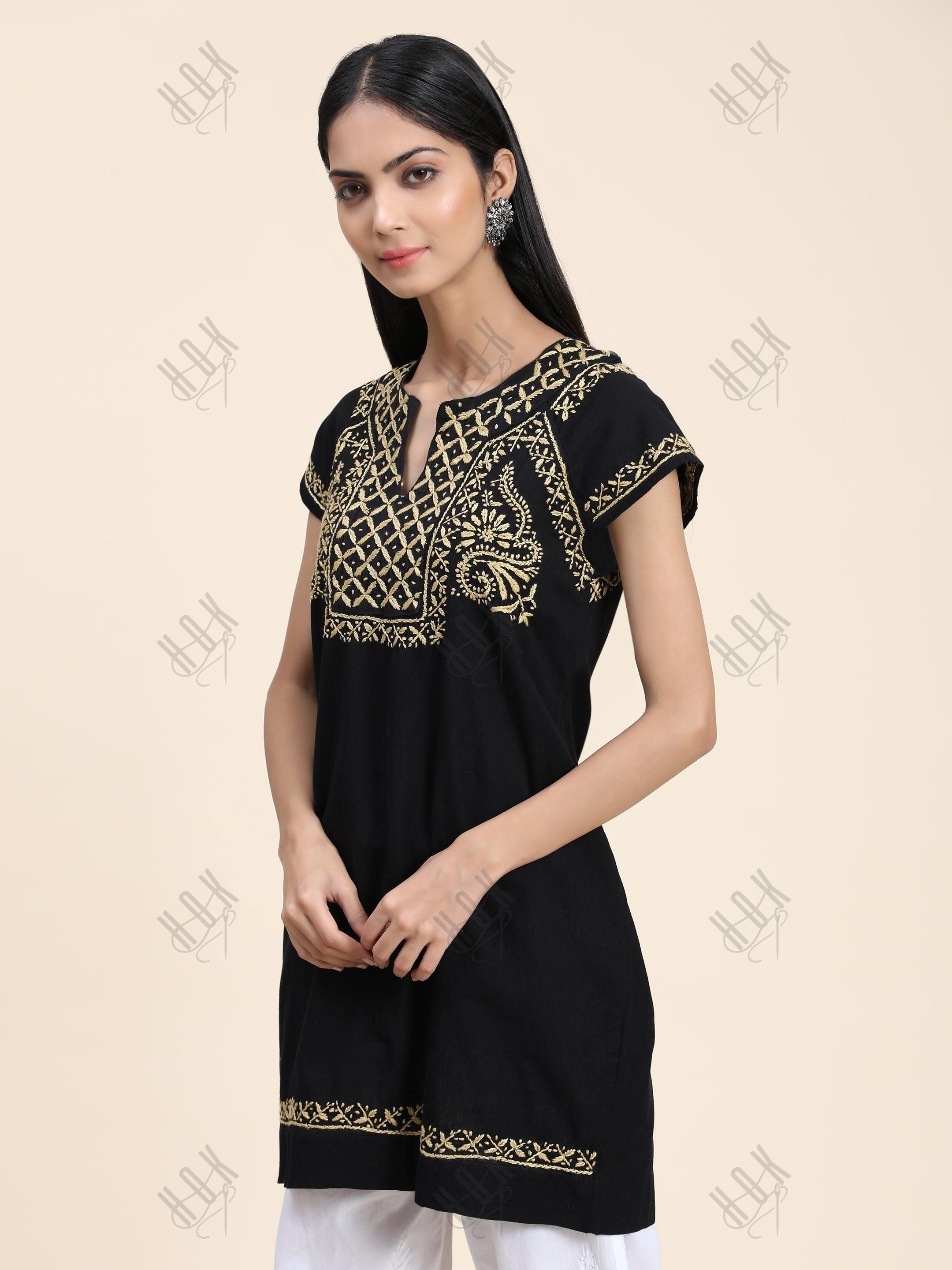 HOK Chikankari Tunic for Women - House Of Kari (Chikankari Clothing)