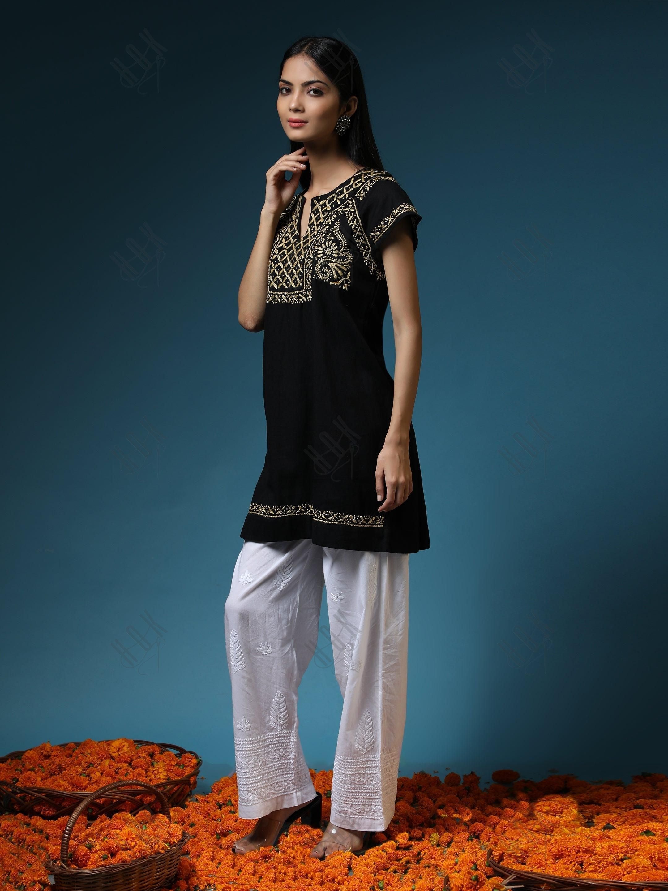 HOK Chikankari Tunic for Women - House Of Kari (Chikankari Clothing)