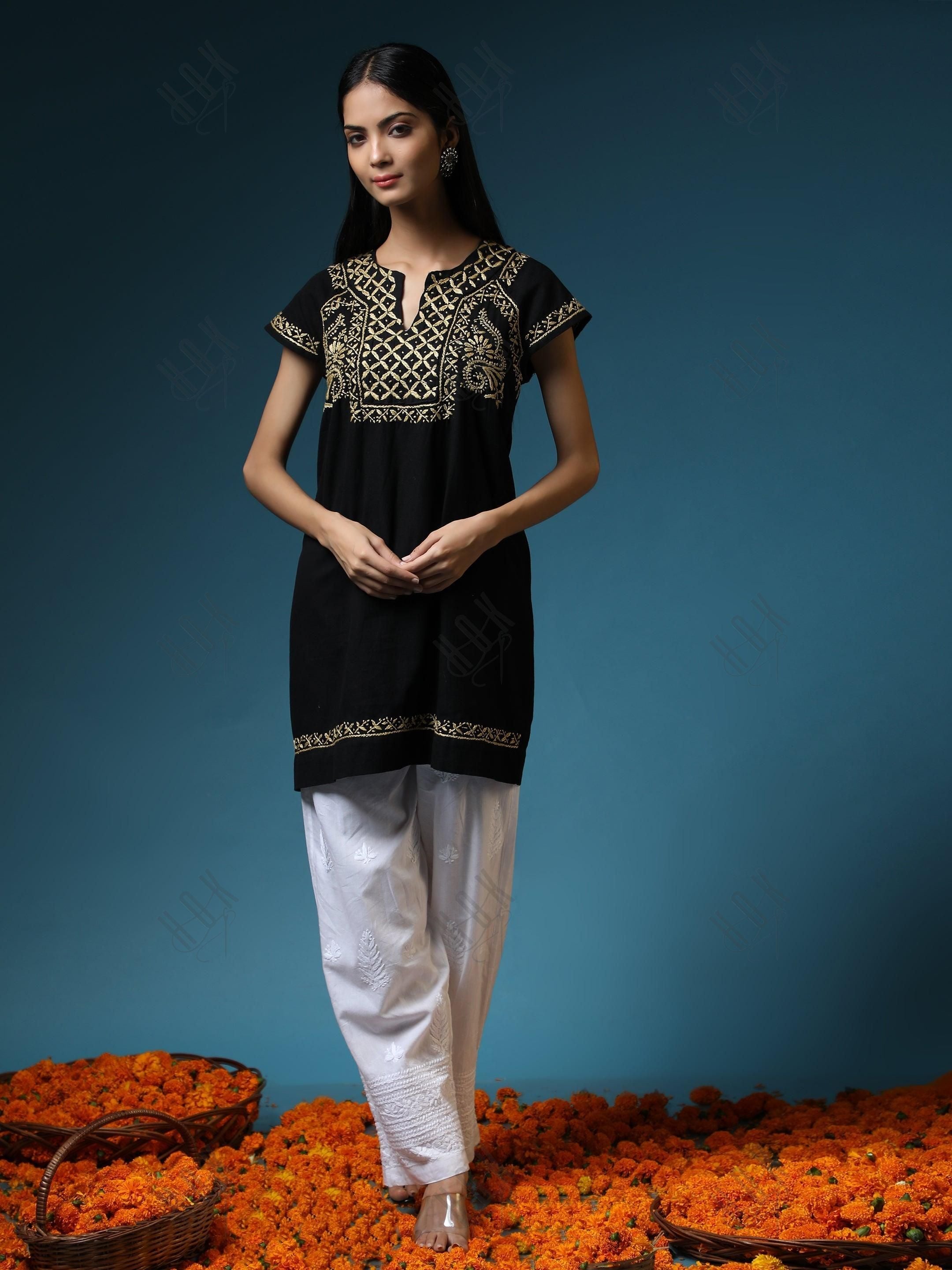 HOK Chikankari Tunic for Women - House Of Kari (Chikankari Clothing)