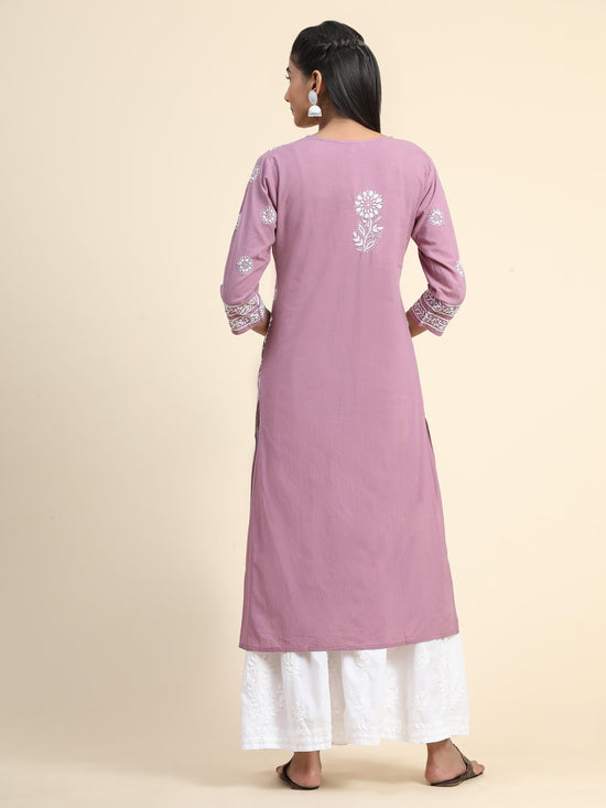Shop Rust Georgette Embroidered Knee Length Kurti Party Wear Online at Best  Price | Cbazaar