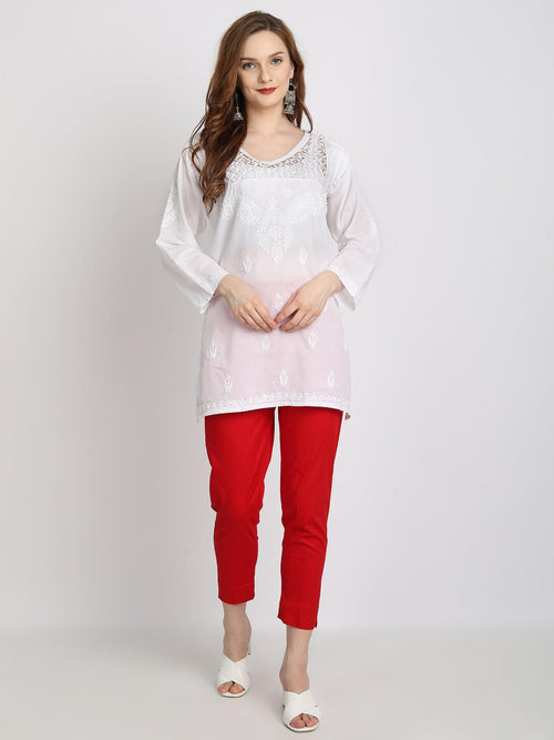 Cotton Stripe Coral Pink Kurti For Casual Wear | Kurti designs, Pink kurti,  Kurti designs latest