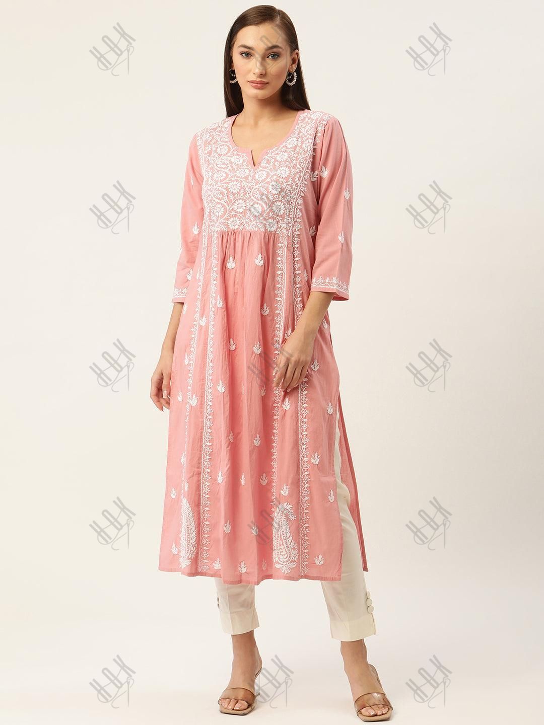 Hand embroidery Chikankari Dress - House Of Kari (Chikankari Clothing)