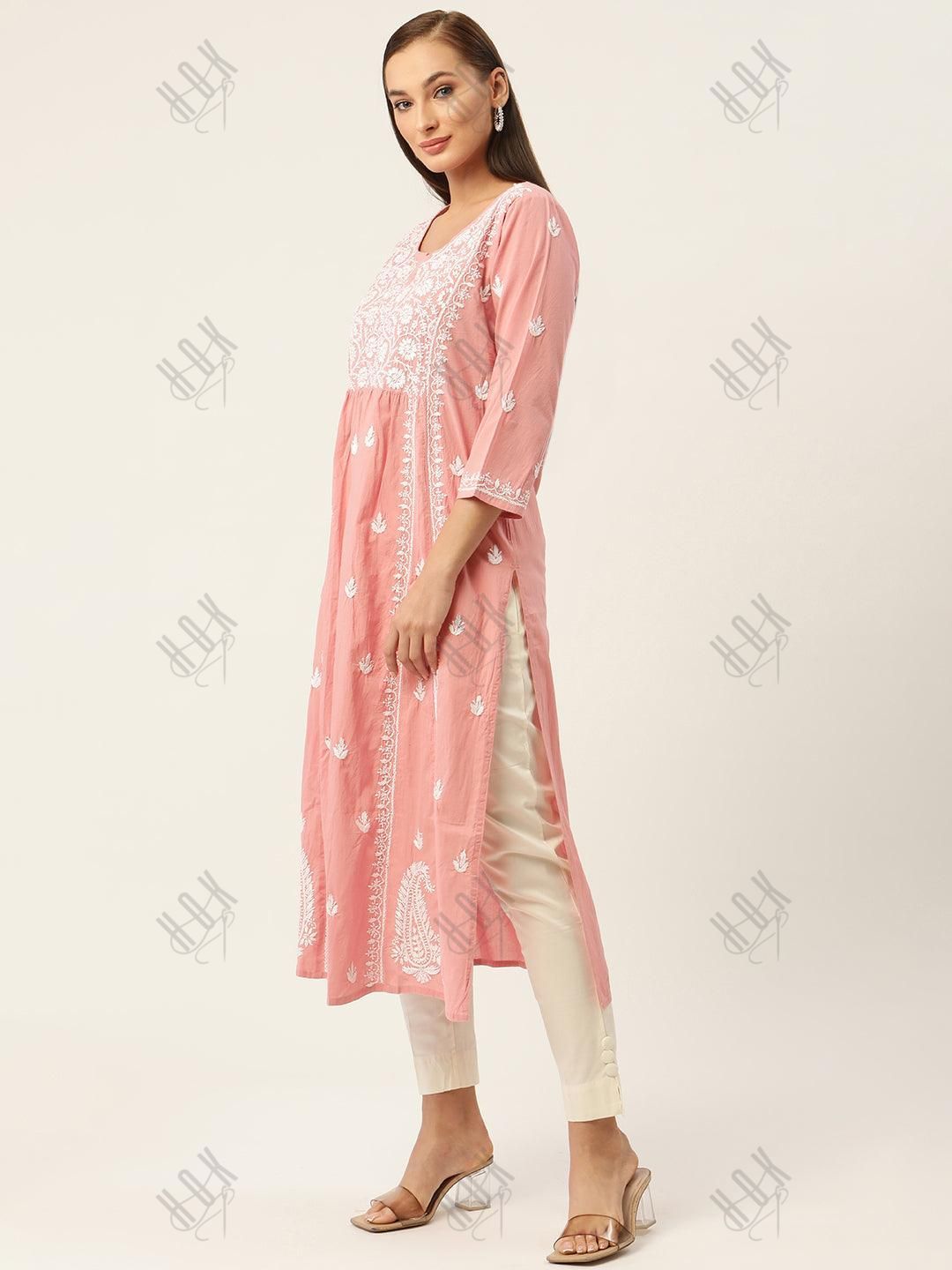 Hand embroidery Chikankari Dress - House Of Kari (Chikankari Clothing)