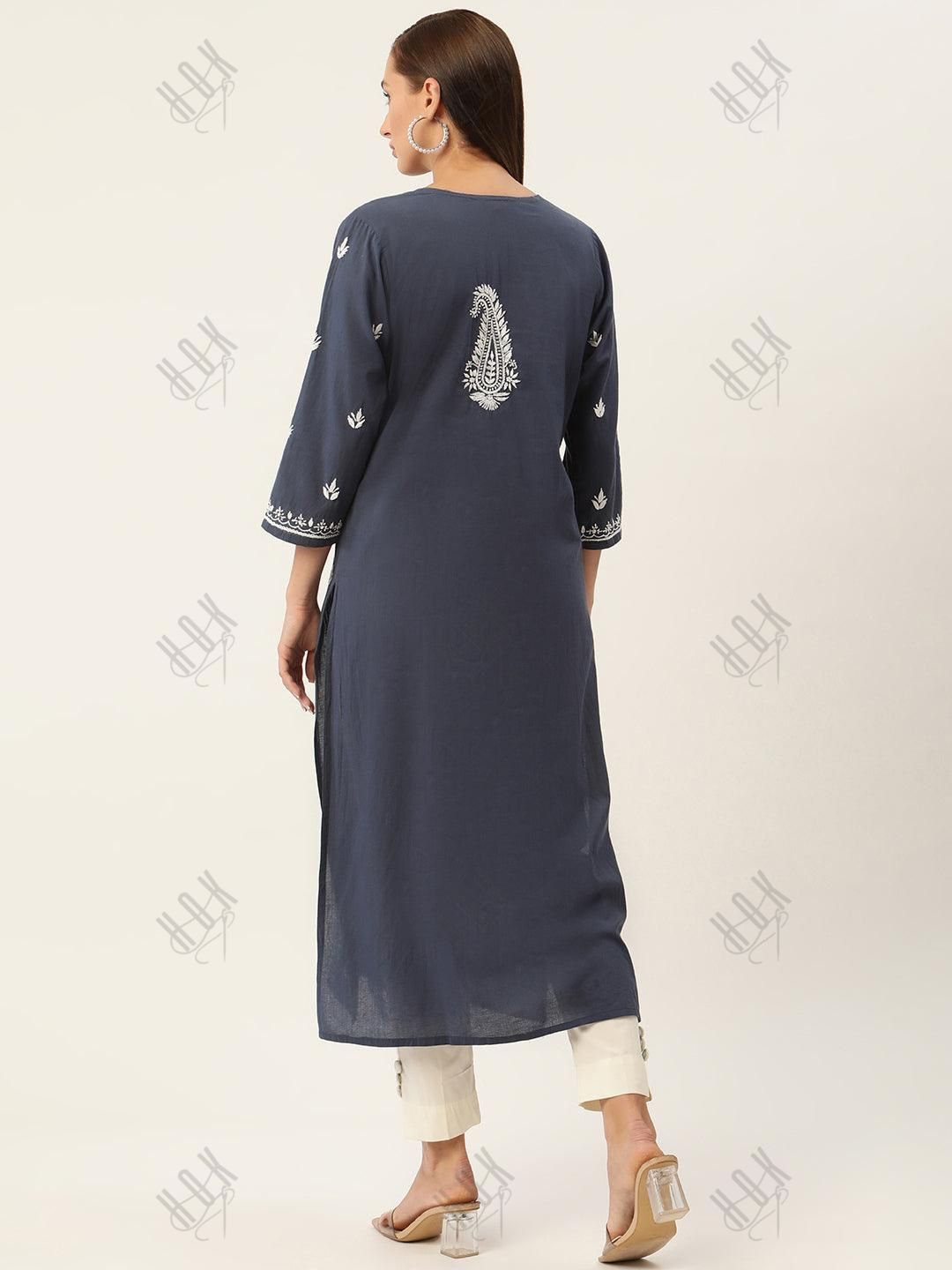 Hand embroidery Chikankari Dress - House Of Kari (Chikankari Clothing)