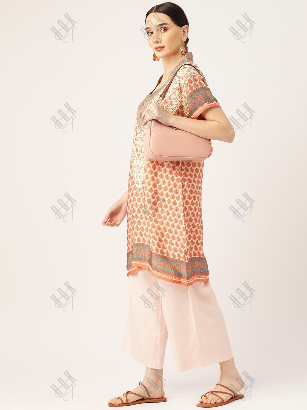 Hand embroidery Chikankari Tunic - House Of Kari (Chikankari Clothing)